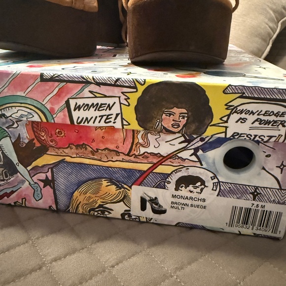 Jeffrey Campbell MONARCHS Platform Sandal in Brown Multi - Picture 2 of 15